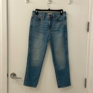 Madewell high rise stovepipe jeans